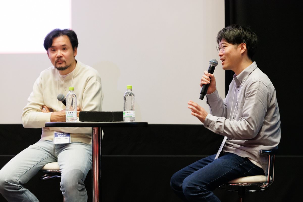 アニメ映画「ひゃくえむ。」の特別上映の様子